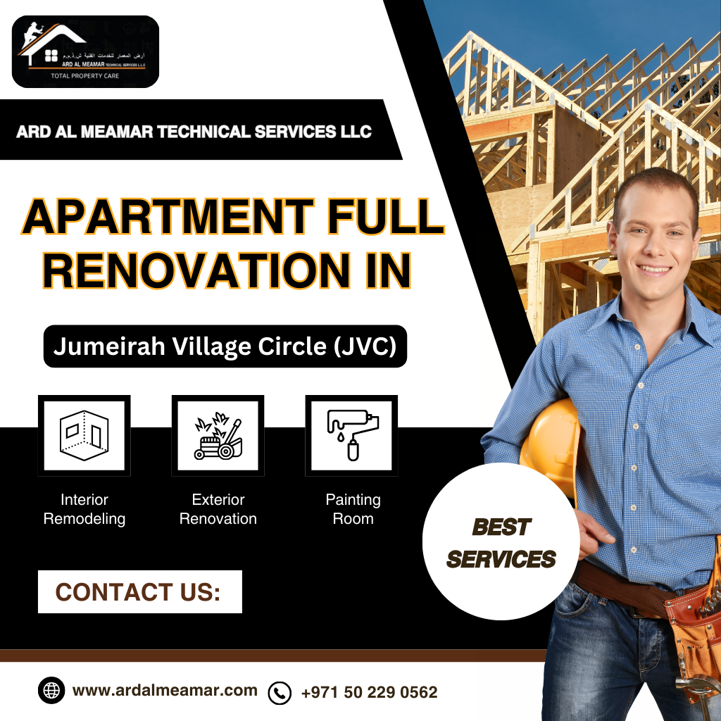 Apartment full renovation in jumeirah village circle (jvc)