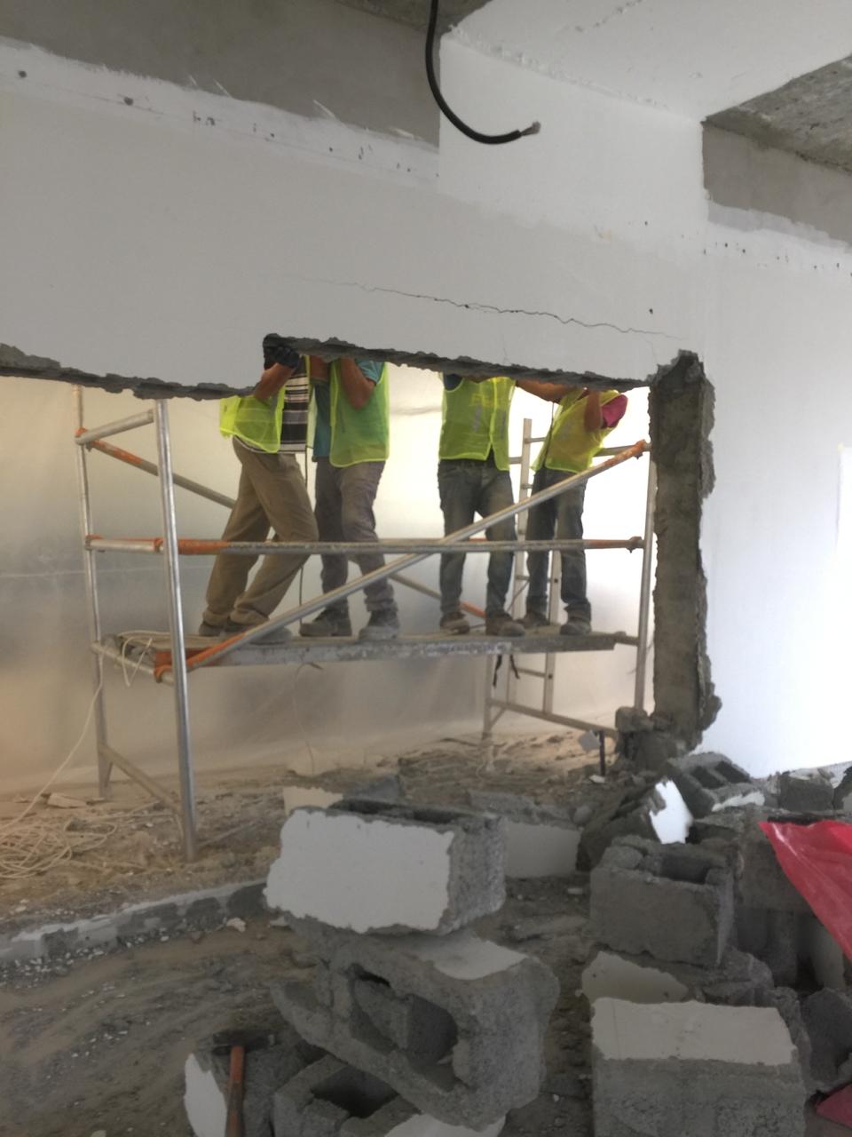 Home demolition work