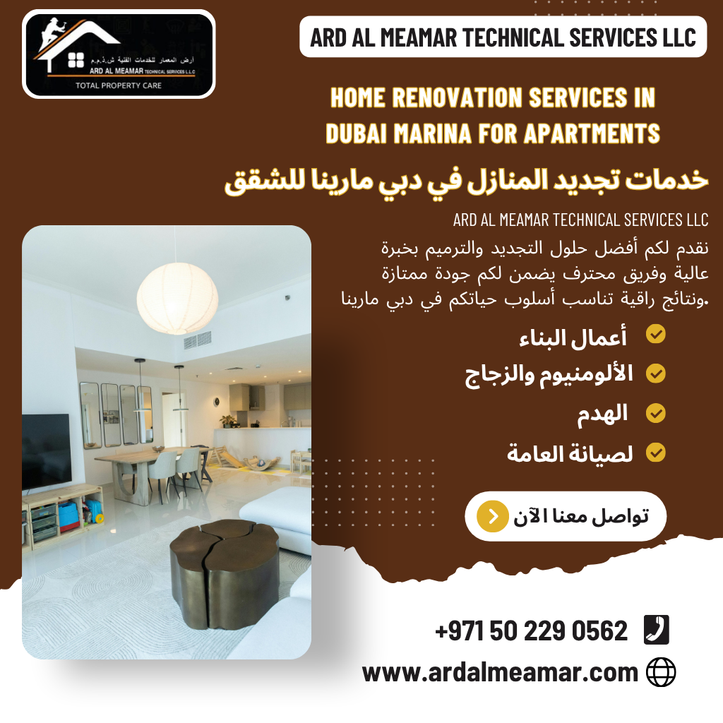 home renovation services in dubai marina for apartments
