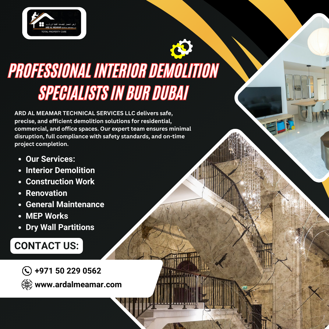 professional interior demolition specialists in bur dubai