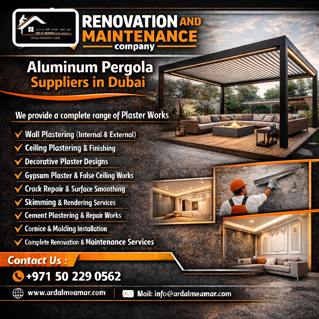 aluminum pergola suppliers in dubai