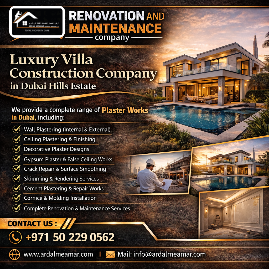 luxury villa construction company in dubai hills estate