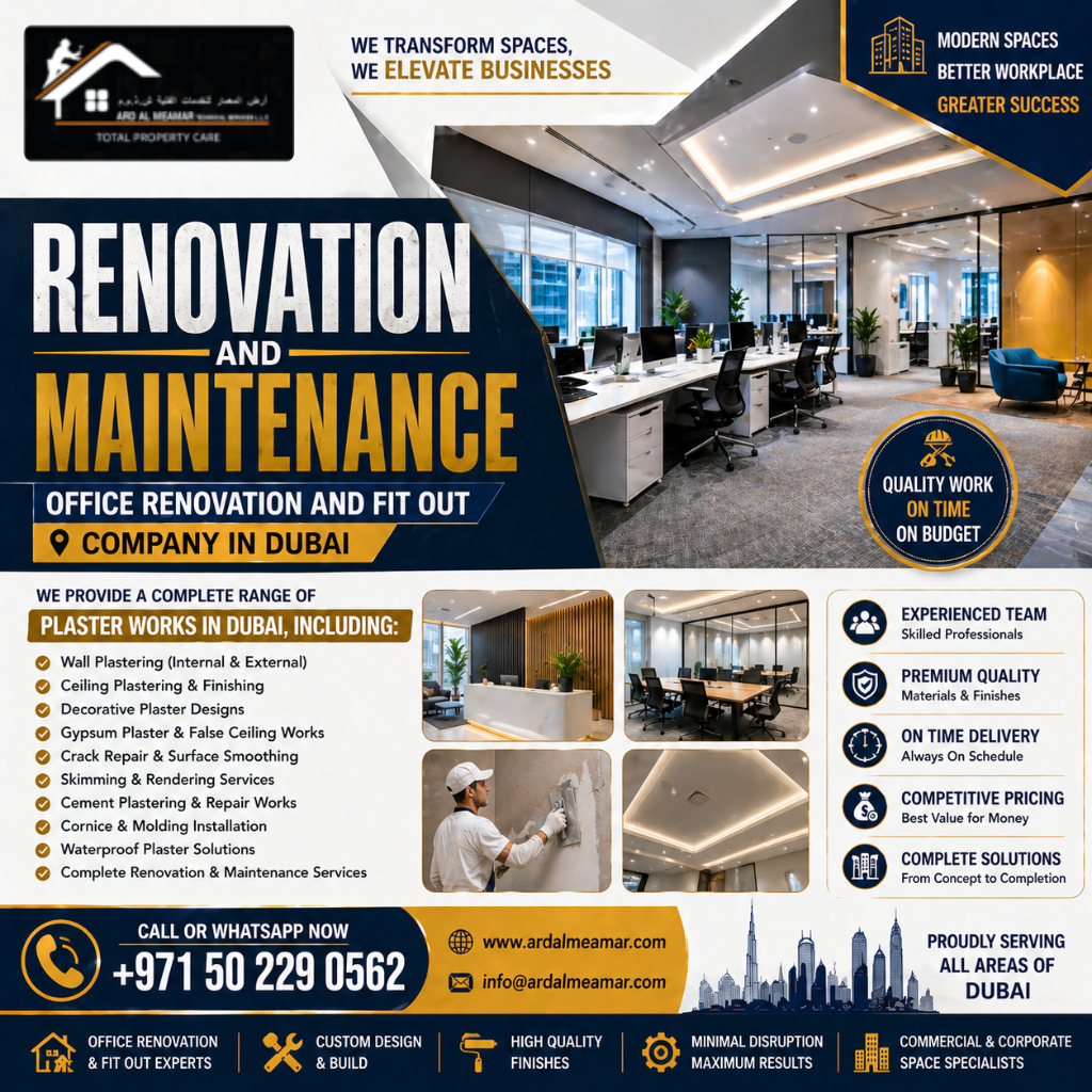 office renovation and fit out company in dubai