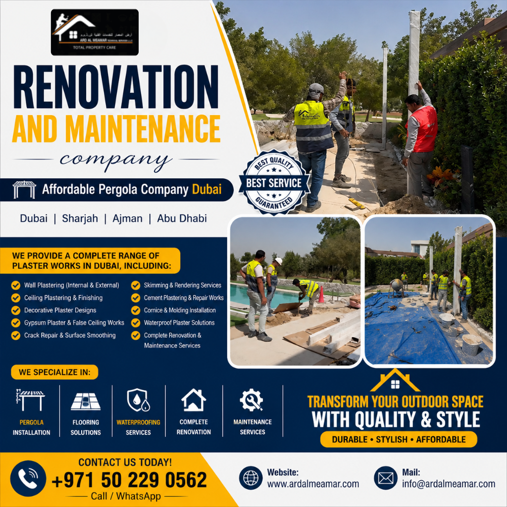 affordable pergola company dubai