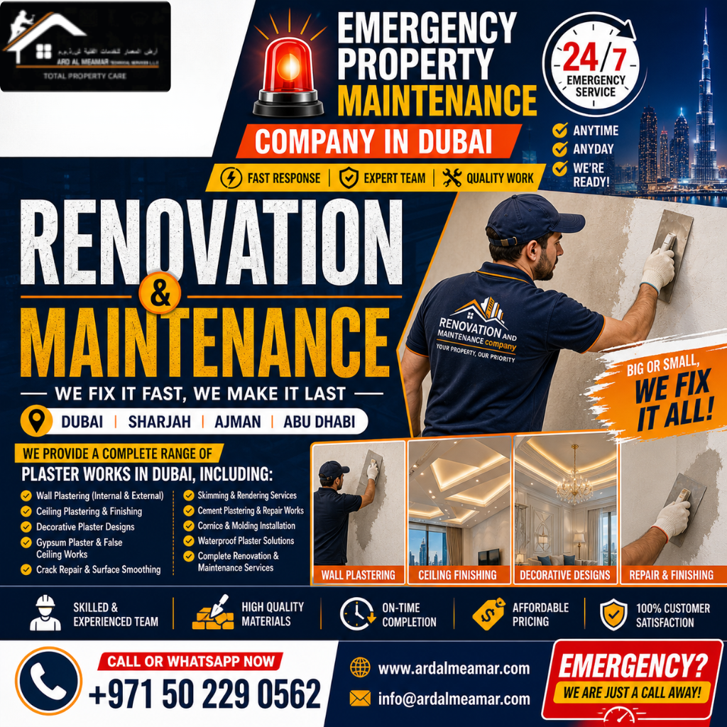 emergency property maintenance company in dubai