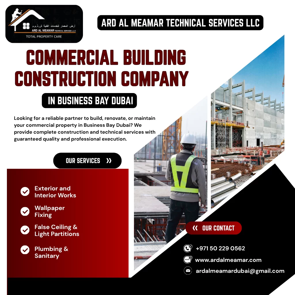 Commercial Building Construction Company in Business Bay Dubai