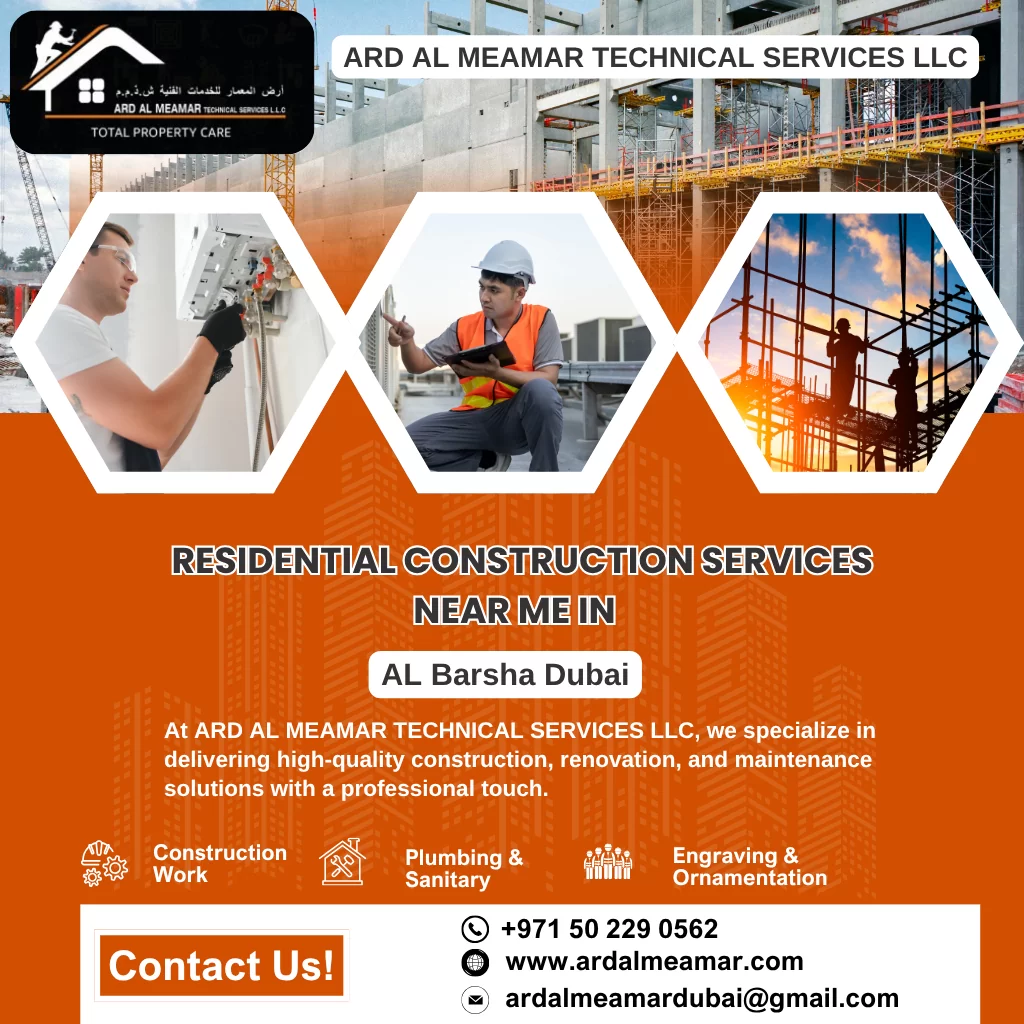 Residential Construction Services Near Me in Al Barsha Dubai | 050 229 0562 Residential Construction Services Near Me in Al Barsha Dubai