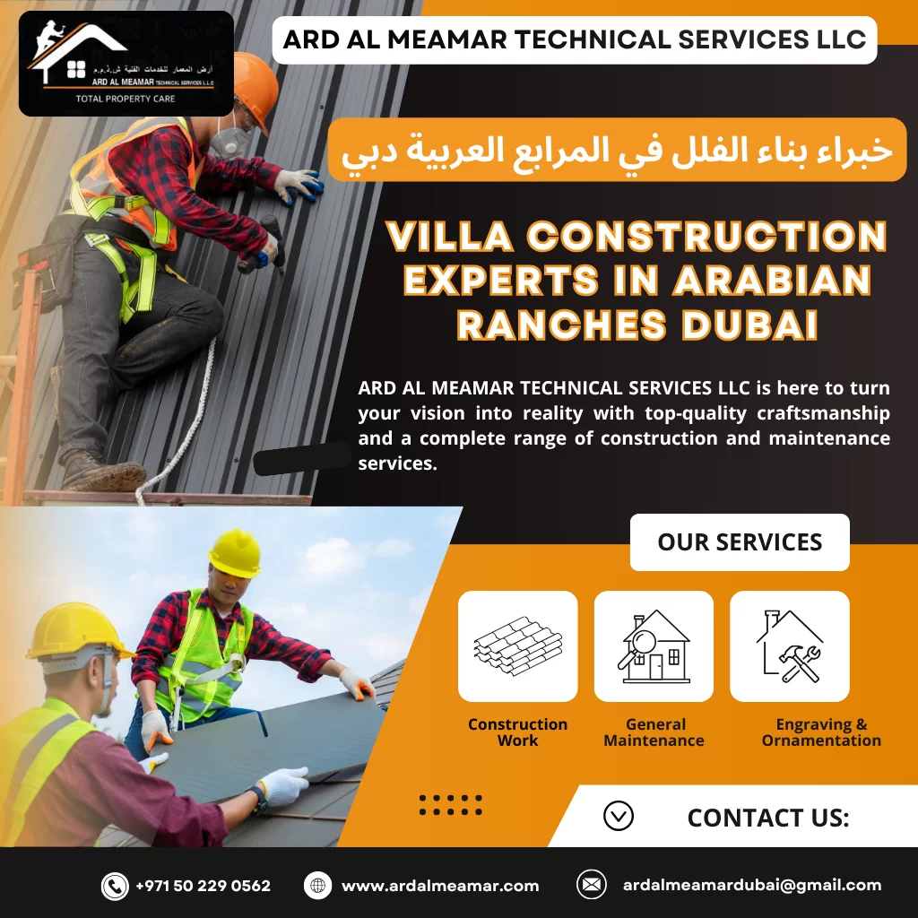 villa construction experts in arabian ranches dubai