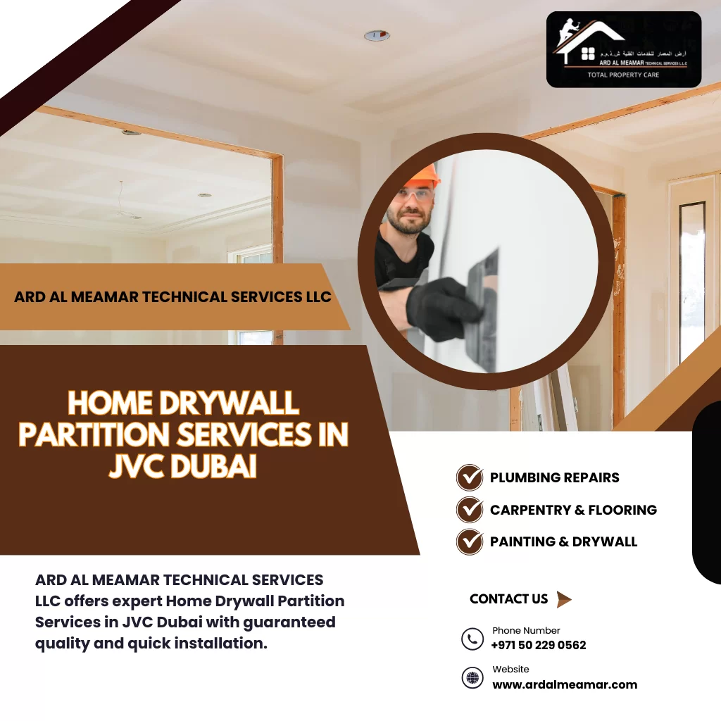 home drywall partition services in jvc dubai