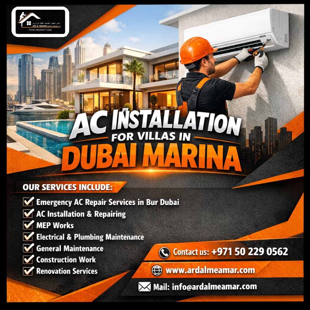 AC Installation for Villas in Dubai Marina