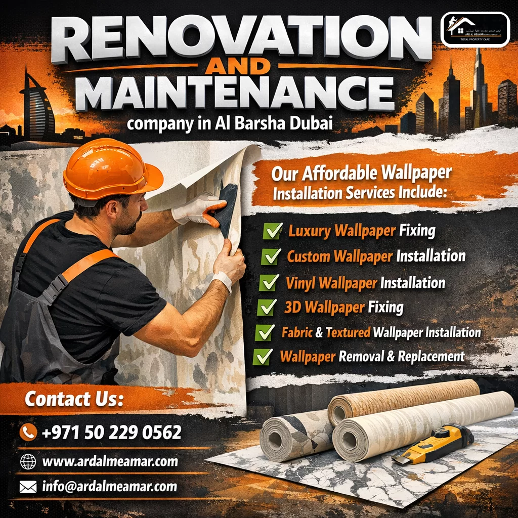 Affordable wallpaper installation in Al Barsha Dubai