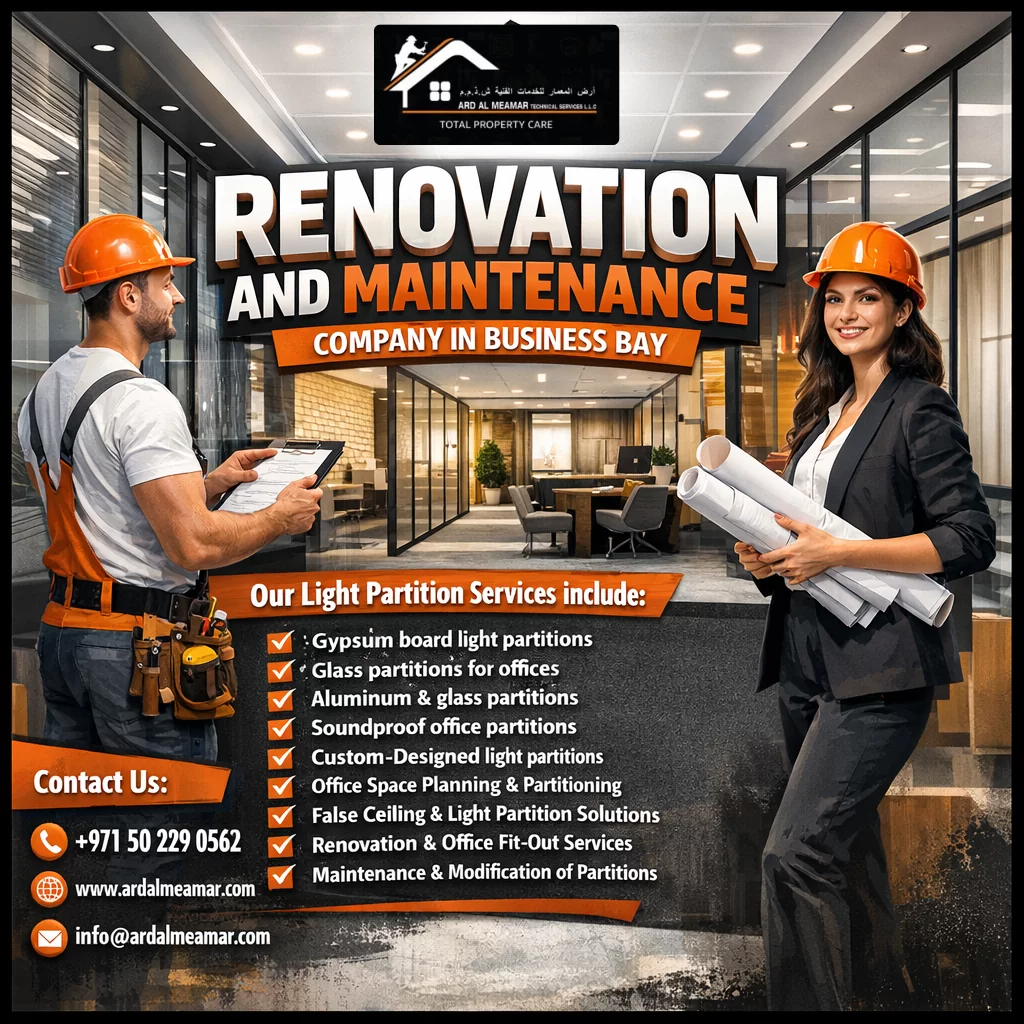 Light Partition Services for Offices in Business Bay