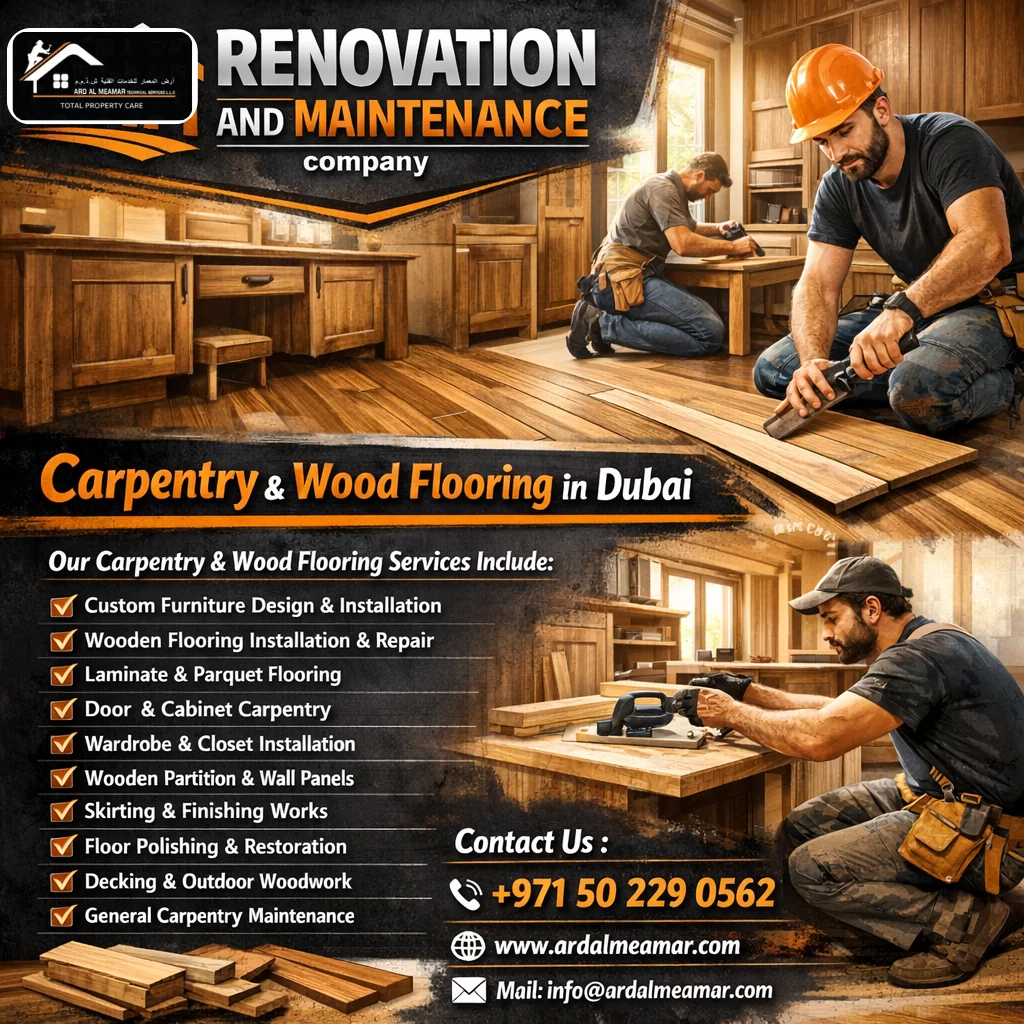carpentry & wood flooring in dubai