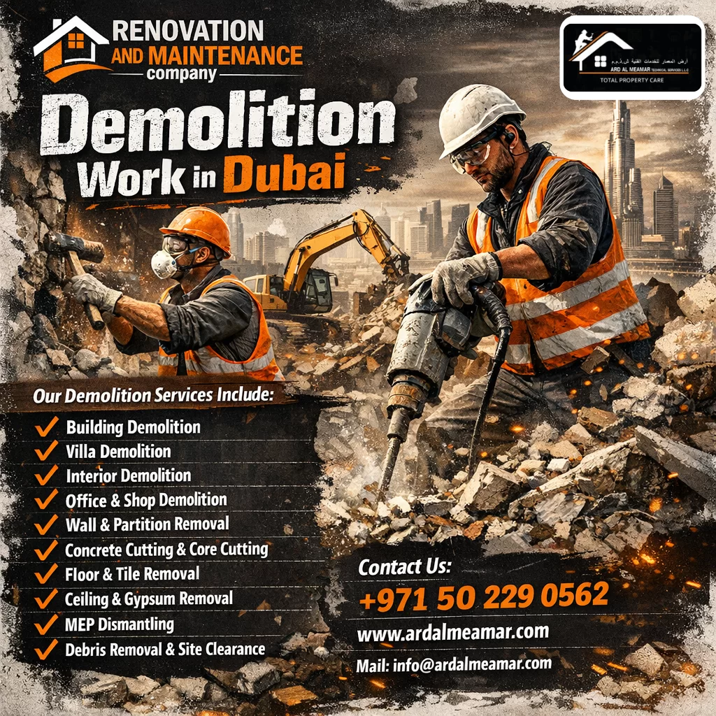 Demolition Work in Dubai