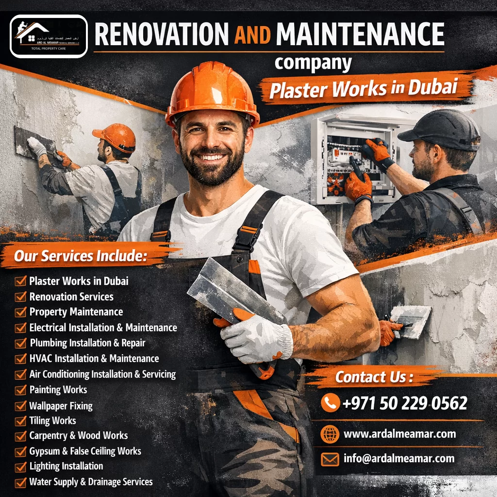 plaster works in dubai