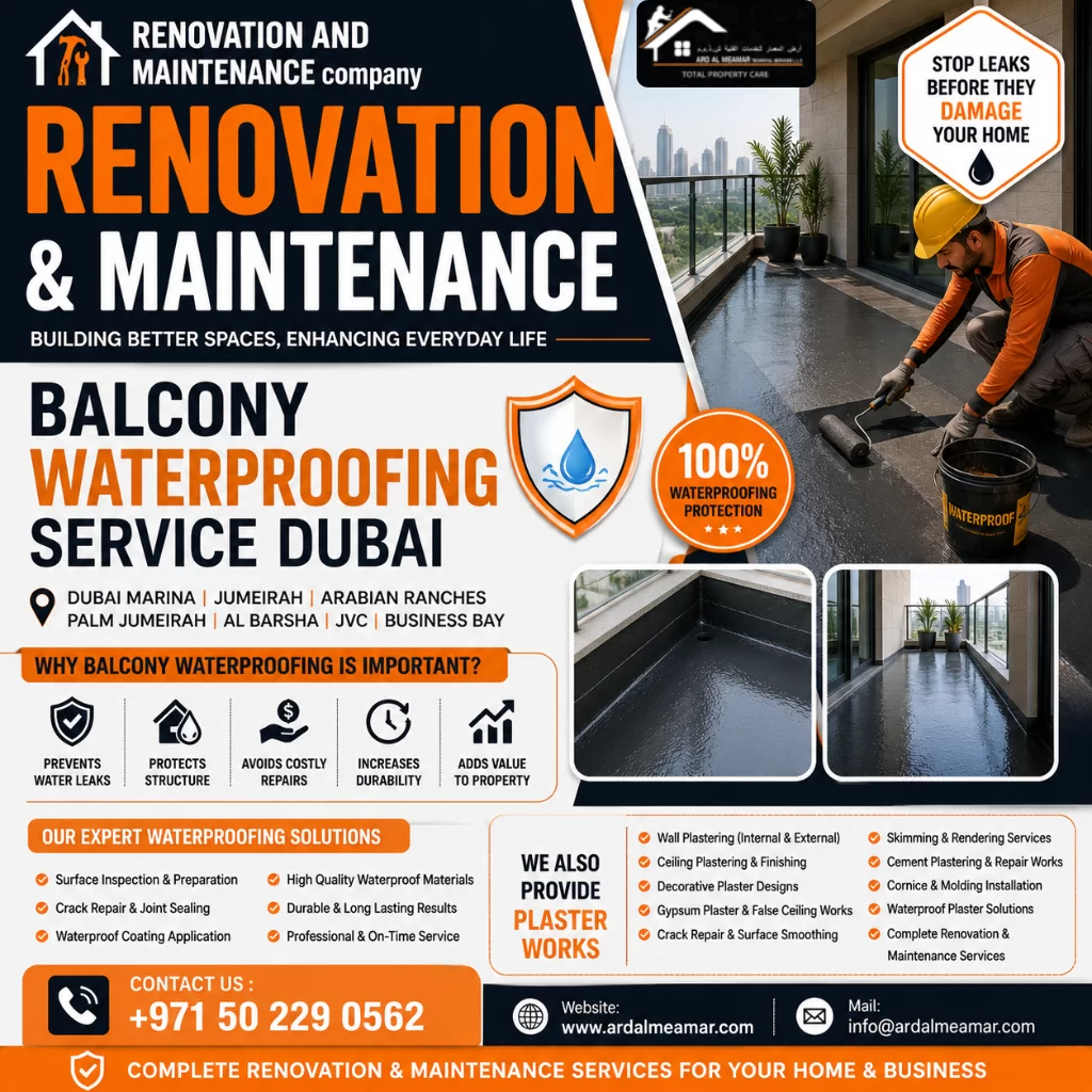 balcony waterproofing service dubai