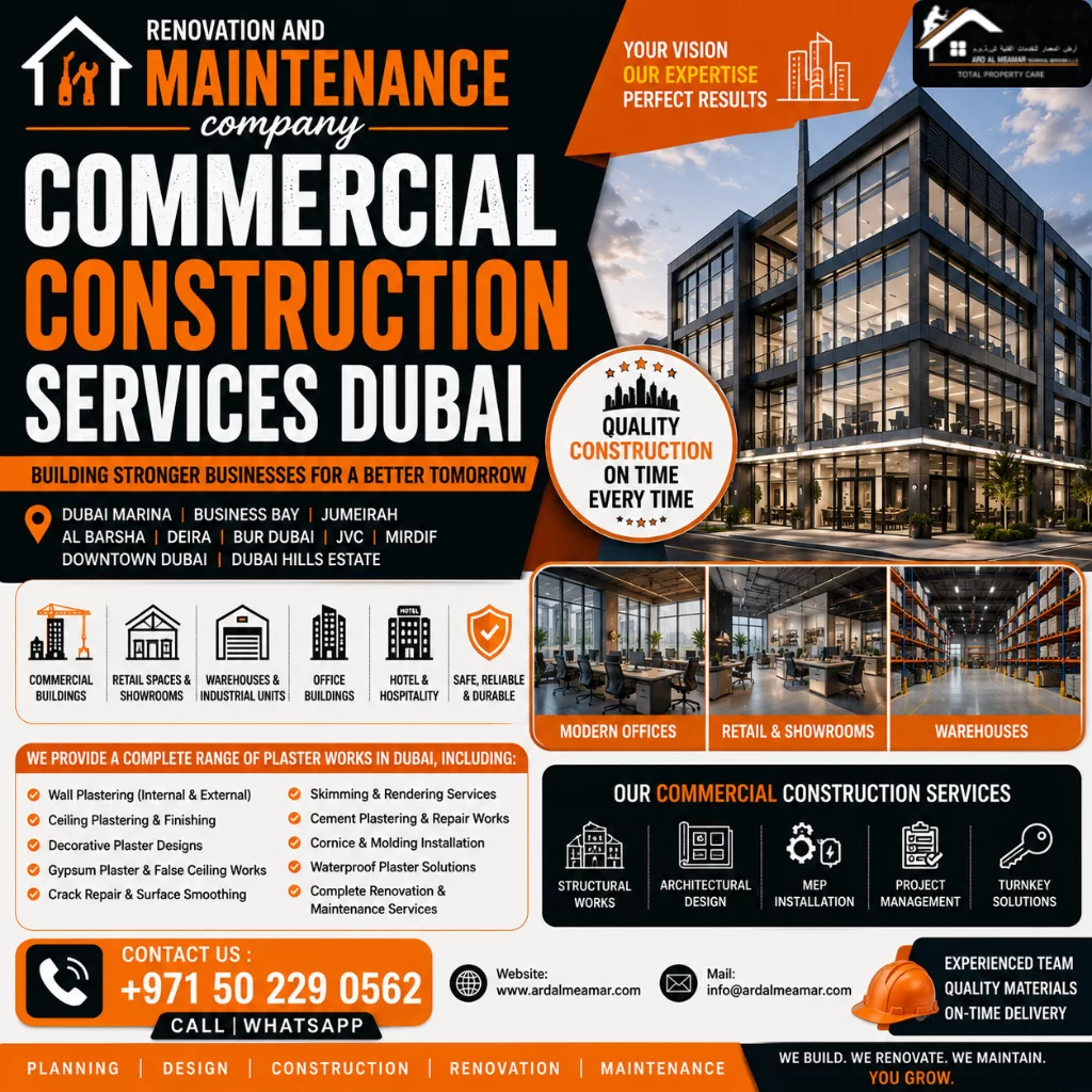 commercial construction services dubai
