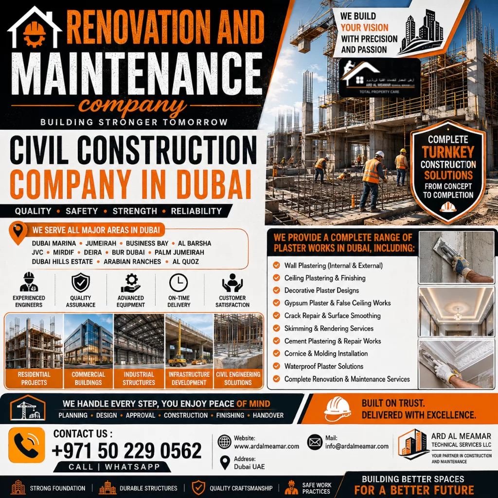 civil construction company in dubai